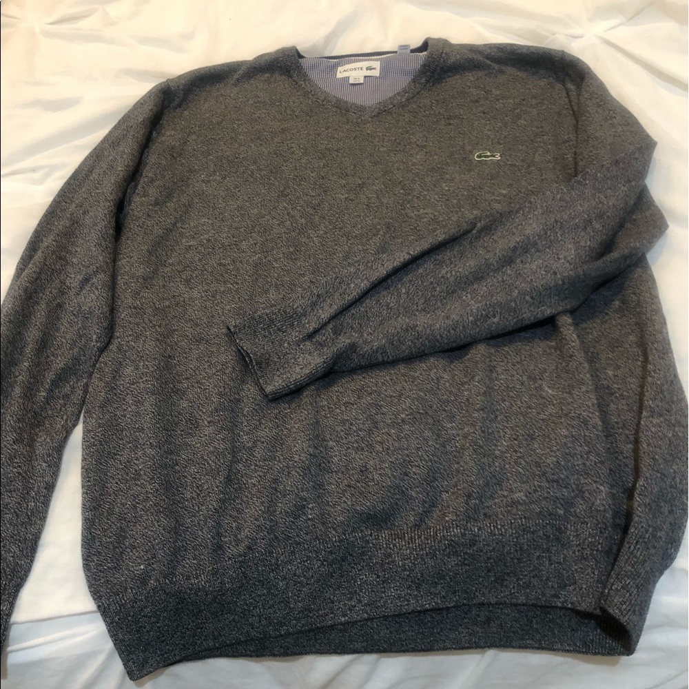 Men’s Lacoste grey/black sweater